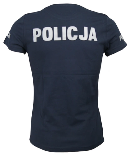 T-shirt granatowy Policji - damski
