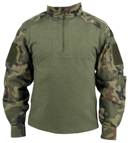 ZESTAW: Combat Shirt - bluza pod kamizelkę taktyczną + Koszulka polowa Wojska Polskiego