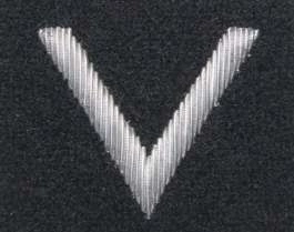 Stopień Wojska Polskiego haftowany bajorkiem do beretu czarnego - sierżant