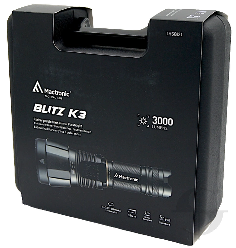 Latarka ręczna, Mactronic Blitz K3