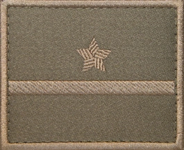 Dystynkcja khaki - podporucznik kawalerii ochotniczej