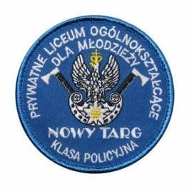 Emblemat szkolny NOWY TARG - klasa policyjna