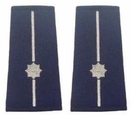 Pagony (pochewki) granatowe Policji - młodszy aspirant