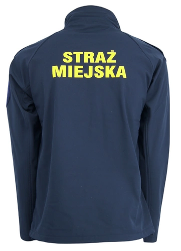 Kurtka Softshell Straż Miejska - granatowy z pagonami