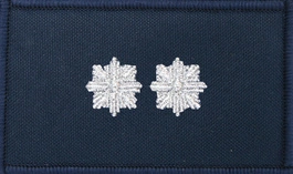 Dystynkcja granatowa Policji, mała - podkomisarz