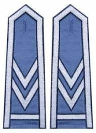 Pagony niebieskie do koszuli Służby Więziennej - starszy sierżant sztabowy