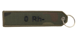 Brelok z tkaniny - grupa krwi 0 Rh-