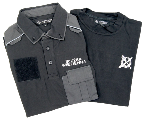ZESTAW: Koszulka specjalna polo i T-shirt Służby Więziennej