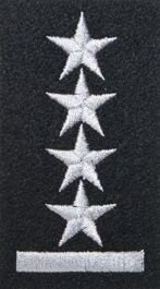 Stopień na beret WP (czarny / h) - kapitan