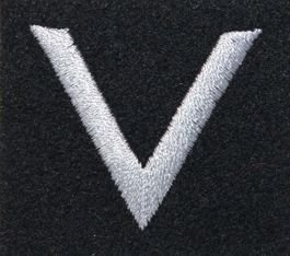 Stopień na beret WP (czarny / h) - sierżant