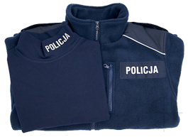 ZESTAW: Bluza polarowa Policji i Półgolf granatowy Policji