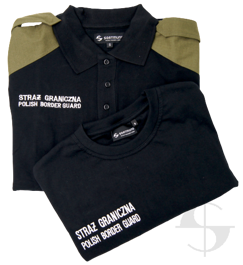 ZESTAW: Koszulka polo i T-shirt Straży Granicznej