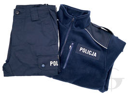ZESTAW: Spodnie policyjne przejściowe ripstop i Bluza polarowa Policji
