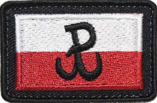 Emblemat "Flaga" z symbolem PW