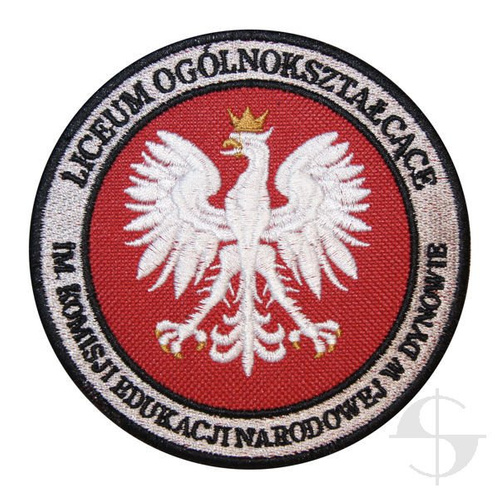 Emblemat szkolny "LO im. KEN w Dynowie"