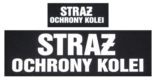 Komplet napisów odblaskowych SOK na kamizelkę taktyczną