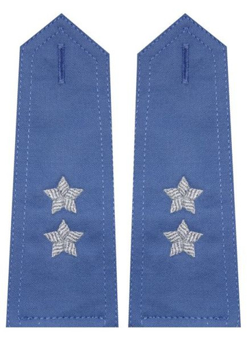 Pagony niebieskie do koszuli Służby Więziennej - podporucznik (haft)