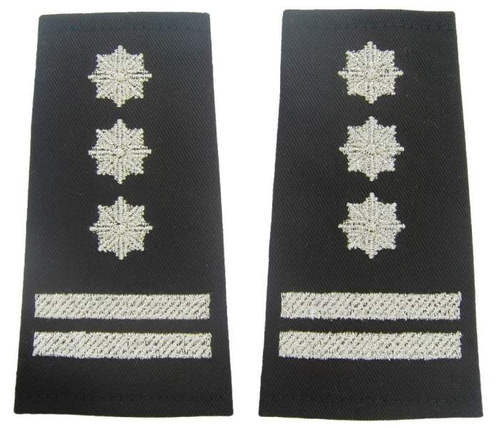 Pagony (pochewki) czarne Policji - inspektor