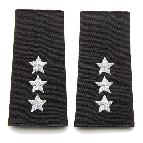 Pagony (pochewki) czarne do polaru Straży Granicznej – porucznik
