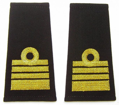 Pagony (pochewki) wyjściowe Marynarki Wojennej - komandor