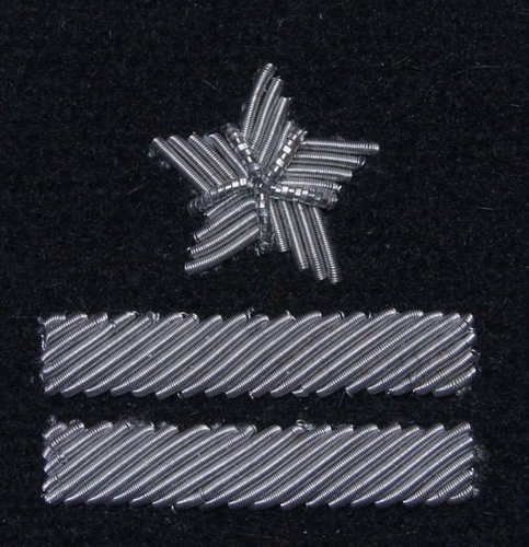Stopień na beret WP (czarny / b) - major