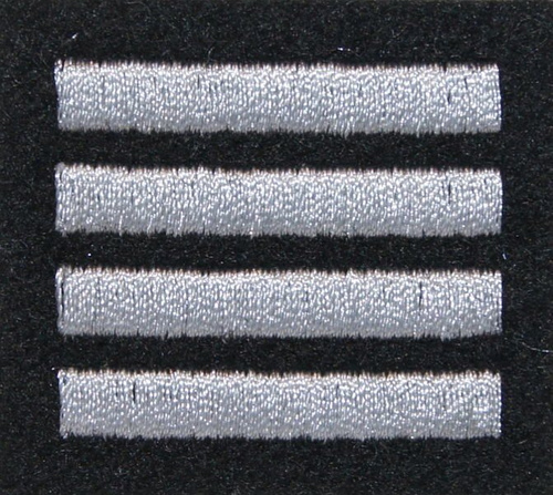 Stopień na beret WP (czarny / h) - plutonowy