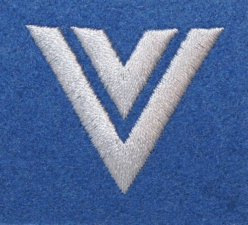 Stopień na beret WP (niebieski / h) - starszy sierżant