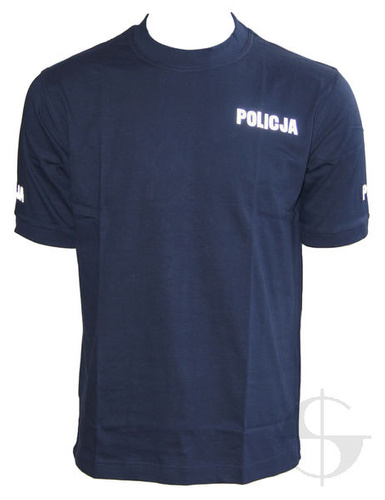 T-shirt granatowy Policji