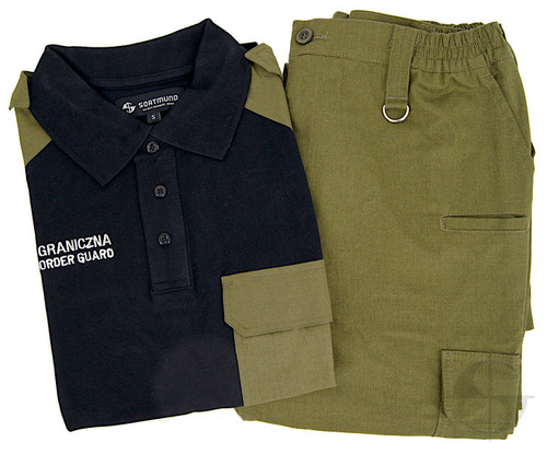 ZESTAW: Koszulka polo i spodnie służbowe Straży Granicznej