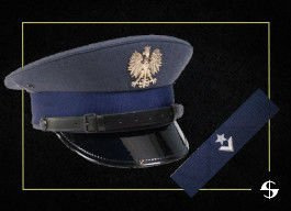 Zestaw czapka garnizonowa Służby Więziennej - podoficer z otokiem