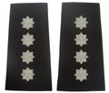 Pagony (pochewki) czarne Policji - nadkomisarz